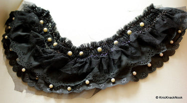 Black Neck Collar Trim
